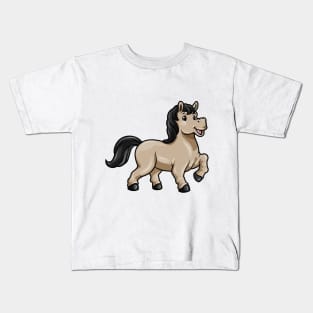 Stallion at galloping Kids T-Shirt